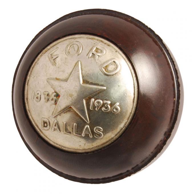 Dennis Carpenter Commemorative Gear Shift Knob - Brown - 1936 Ford Car   68-7213-D