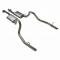 Pypes Cat Back Exhaust System 79-93 Mustang LX/ 94 -97 Split Rear Dual Exit 2.5 in Intermediate And Tail Pipe Hardware/Violator Mufflers Incl Tip Not Incl Natural Finish 409 Stainless Steel Exhaust SFM13V