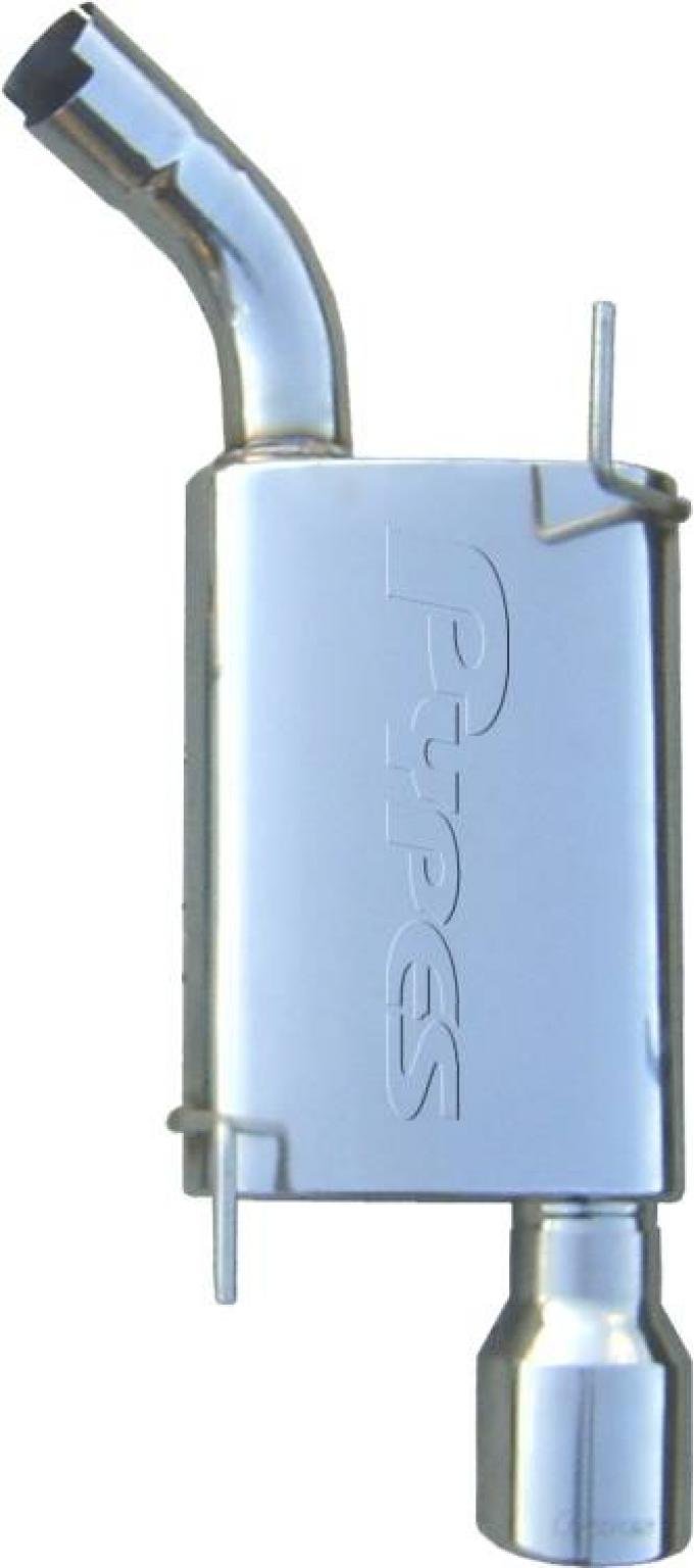 Pypes Cat Back Exhaust System 05-10 Mustang V6 Single Rear Exit 2.5 in Intermediate Pipe And Tail Pipe Street Pro Mufflers/Hardware/4in Polished Tips Incl Natural Finish 409 Stainless Steel Exhaust SFM67