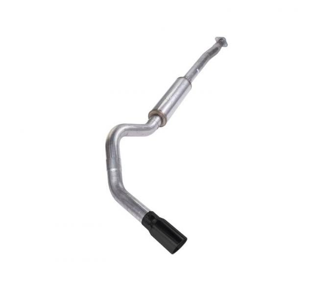 Pypes Cat Back Exhaust System 11-20 Ford F150 Single Side Exit 4 in Intermediate And Tail Pipe Violator Muffler/Hardware/5 in Black Tip Incl Natural Finish 409 Stainless Steel Exhaust SFT22VB