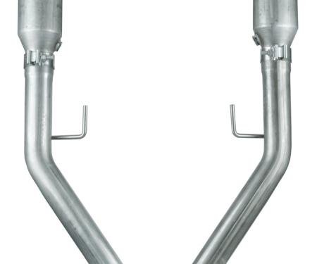 Pypes Exhaust H Pipe Catted For Long Tubes 05-10 Mustang 2.5 in H-Pipe Hardware Incl Natural 409 Stainless Steel Exhaust HFM55E