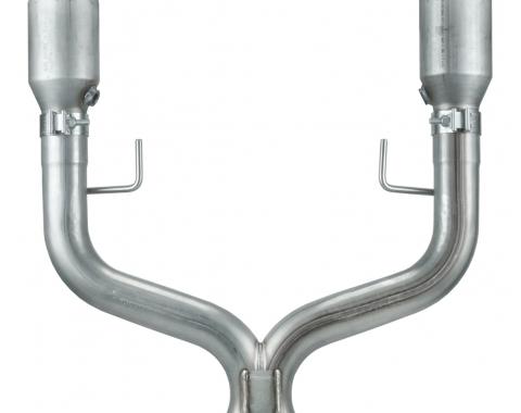 Pypes Exhaust X Pipe Catted For Long Tubes 05-10 Mustang 2.5 in X-Pipe Hardware Incl Natural 409 Stainless Steel Exhaust XFM55E