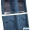 ACC 1971-1973 Ford Mustang Mach 1 with 2 Dark Blue Running Pony Inserts without Shifter Cut Fastback Nylon Carpet