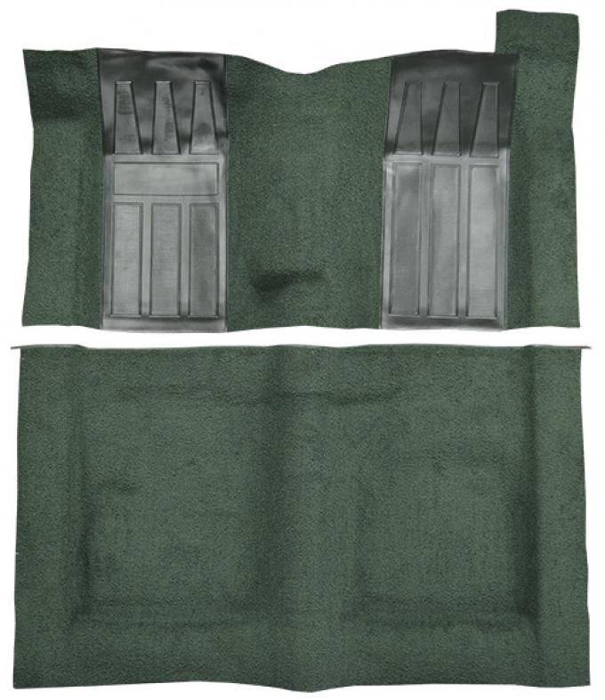 ACC 1970-1971 Ford Torino GT 2DR Hardtop/Fastback 4spd with 2 Dark Green Inserts Loop Carpet