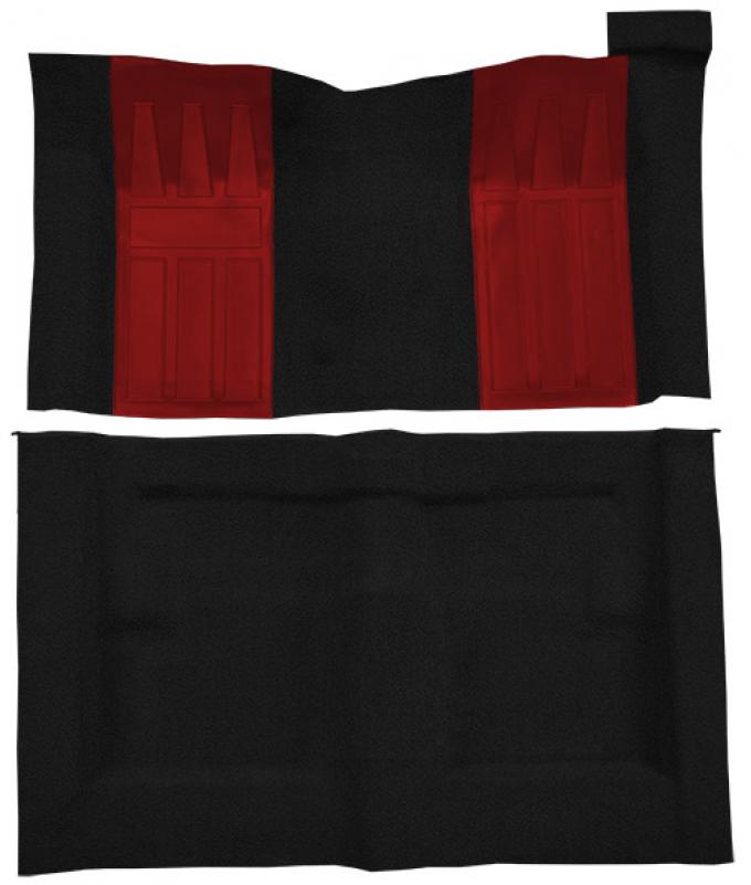 ACC 1970-1971 Mercury Cyclone GT Auto with 2 Red Inserts Loop Carpet
