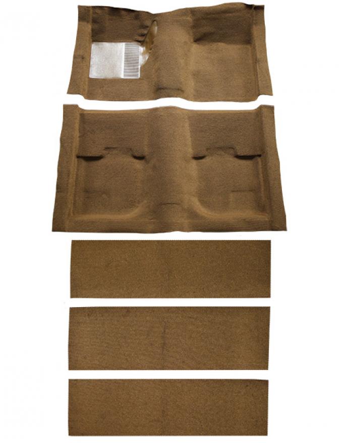 ACC 1969-1970 Ford Mustang Fastback with Folddowns without Shifter Cut Nylon Carpet