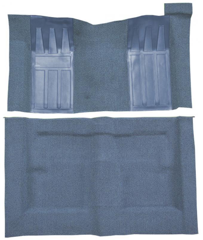 ACC 1969-1970 Ford Ranchero GT Auto with 2 Medium Blue Inserts Loop Carpet