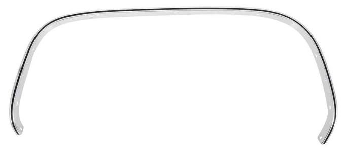 OER 1973-91 Chevrolet, GMC Pickup, Blazer, Jimmy, Suburban, Rear Wheel Opening Molding, with Black Stripe, RH Passenger Side C2404