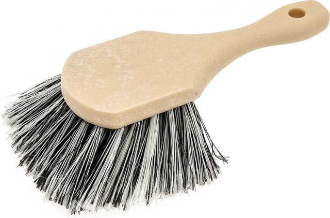 OER Wash Brush Gentle Bristles 8" Handle Grey/White K89834