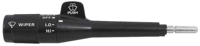 1982-91 GM, Combination Switch, Turn Signal Lever, w/o Cruise Control, w/o Pulse Wipers, Black Stem