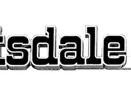 OER 1975-80 GM Truck "Scottsdale 20" Front Fender Emblem 349691