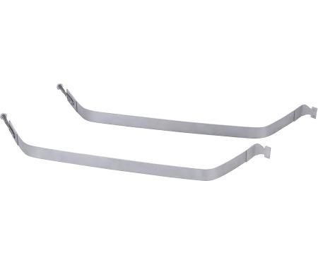 1978-96 Ford Bronco With 105" Wheelbase, Gas Tank Strap Set, Rear Mount, Top Straps Only, Pair