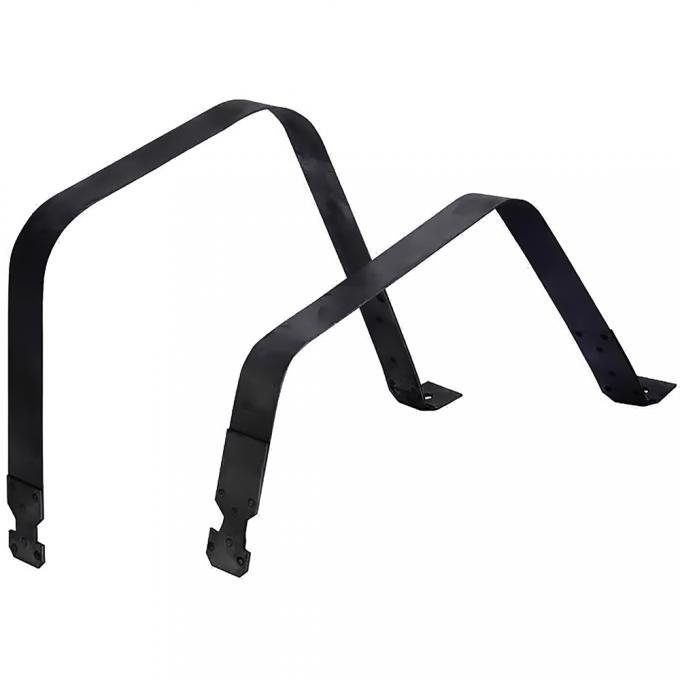 1997-03 Ford F100, F150, F250, F350 With 6-1/2' Bed, Side Mount Gas Tank Strap Set, For 24.5 Gallon 49" Long Tank