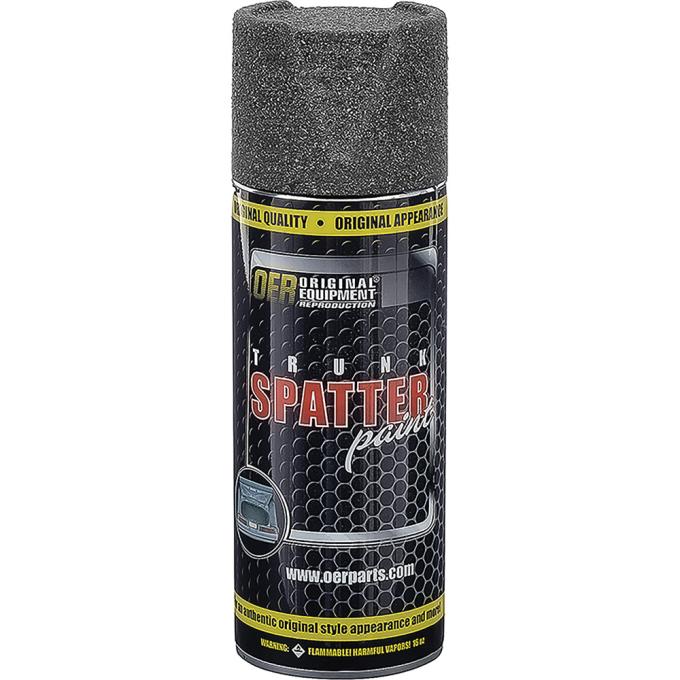 OER 1958-69 Trunk Spatter Paint, Black / Aqua, Aerosol Can, Net Weight 11 oz., K51499