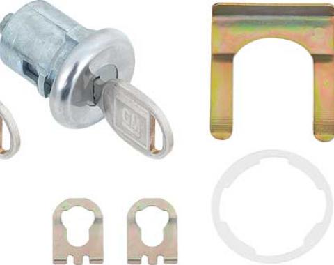 OER 1962-86 GM Car, Truck, Door Lock and Key Set, Pre-Coded, with Later Style Round Key TK109