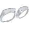 1974-78 Mustang ll, Chrome Headlamp Bezels, LH & RH, Pair