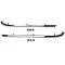 1964-66 Ford Mustang, Vinyl Top Back Belt Side Molding, Chrome