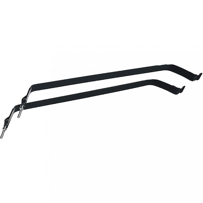 1980-96 Ford F100, F150, F250, F350, Rear Mount Gas Tank Straps, Upper Set, For 19 Gallon Tank, Pair, EDP Coated