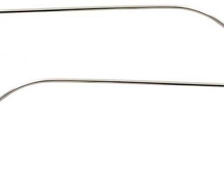 OER 1965-68 Mustang Coupe Polished Roof Rail Moldings 51726A