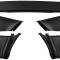 OER 1967-68 Ford Mustang, Fastback Interior Quarter Trim Panel Set, Upper/Lower, 5 Piece Set 31112A