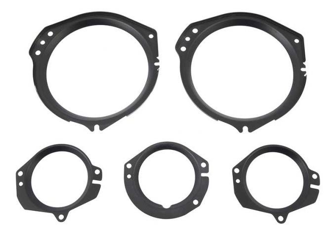 Redline Restomotive® Mustang 67-68 (5-Piece Set) Instrument Lens Bracket Set LG-10-522