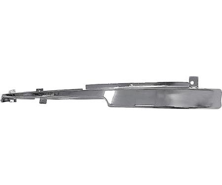 1992-98 Ford F-Series Pickup, Bronco, Front Bumper Stone Deflector, Upper, Heavy Gauge, Chrome