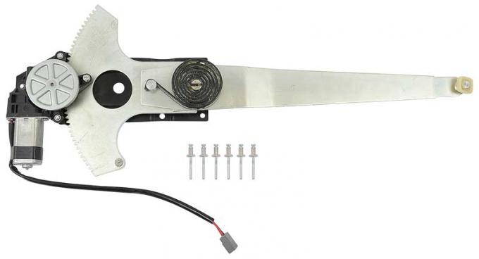 1987-93 Mustang, Window Regulator With Motor, T-Top, Convertible, Drivers Side