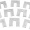 1960-81 GM, Body Mount Shims, 1/8" Thick, 1-1/4" x 1-1/8", 3/8" Bolt Slot, Zinc Plated, 10 Piece Set