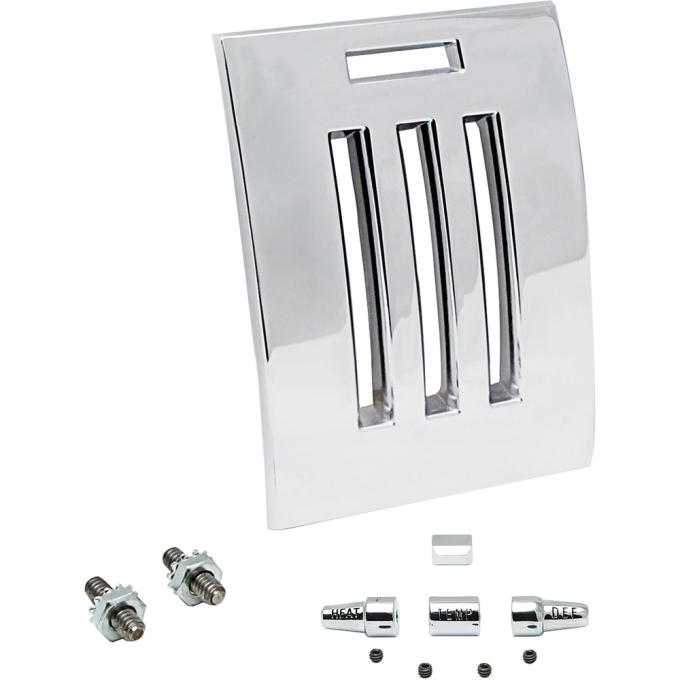 OER 1964-66 Mustang, Heater Switch Plate and Heater Knob Control Set *18A651K