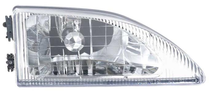 1994-98 Mustang, Headlamp Assembly, Cobra, Clear Lens, Passenger Side