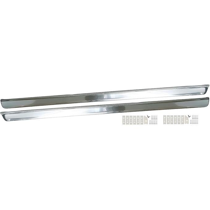 1967-68 Mustang, Rocker Panel Moldings, with Hardware, RH and LH, Pair