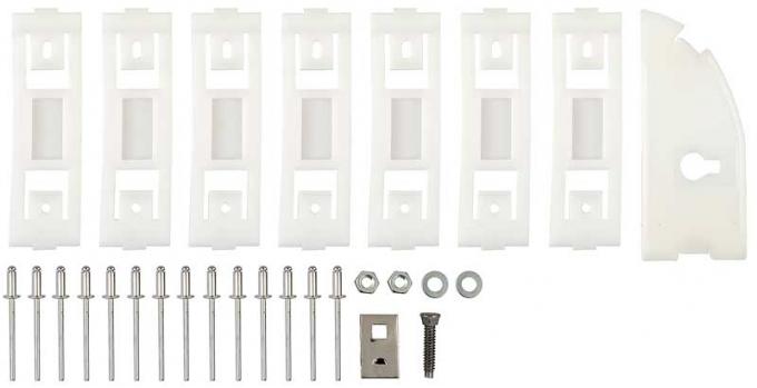 OER 1967-68 Mustang Rocker Panel Molding Clip Set, Passenger Side 10182G