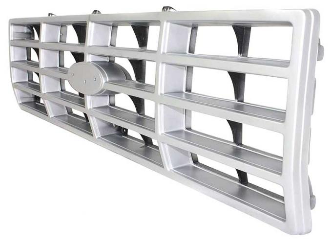 OER 1982-86 Ford F-150, F-250, F-350, Bronco, Grill Assembly, Argent Silver TR8150N