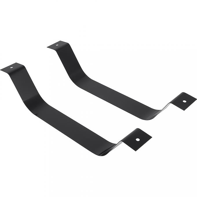 OER 1980-84 Ford Bronco, Lower Mounting Straps, For 25.5 Gallon Rear Mount Gas Tank, Pair TR9057P