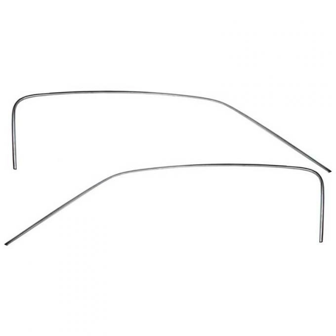 OER 1967-68 Mustang Fastback, Roof Drip Molding Set, Pair 51726C