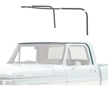 1967-72 Ford F100, F250, F350 Pickup Truck, Drip Rail Repair Set, 5-Pieces