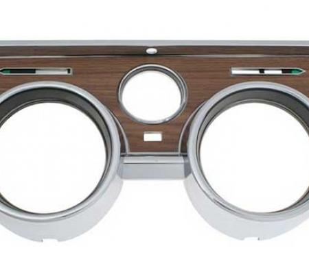 OER 1968 Mustang Deluxe Instrument Bezel with Woodgrain Finish 10838GR