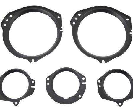Redline Restomotive® Mustang 67-68 (5-Piece Set) Instrument Lens Bracket Set LG-10-522