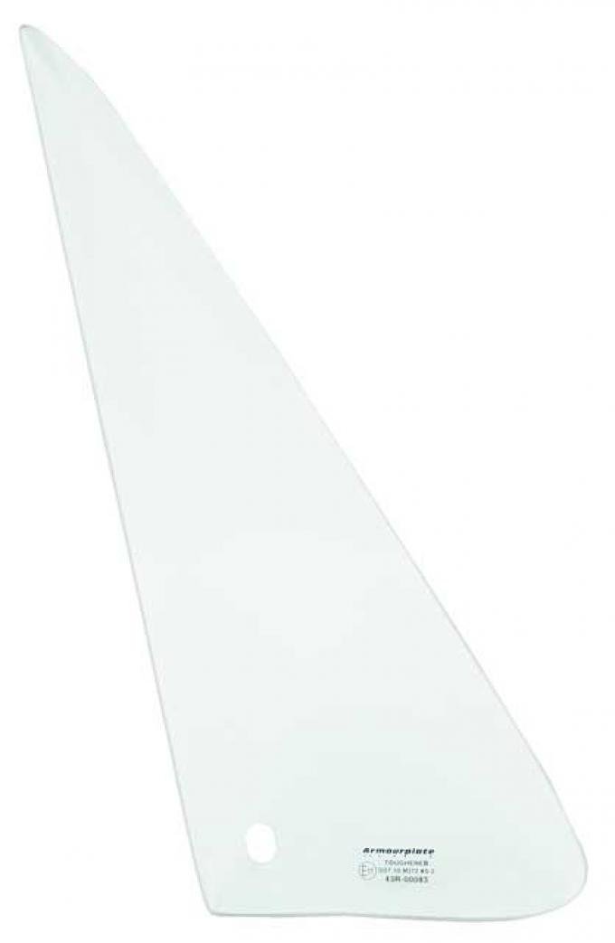 OER 1980-91 GM Truck Tempered Door Vent Glass - RH - 8" x 18" - 1 Hole, Clear VT81911C