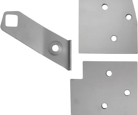 1967-68 Ford Mustang, A Pillar Nut Plate Set, RH, 3 Piece