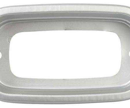 OER 1960-66 GM Truck Fleetside Tail Light Bezel - Silver CT25675