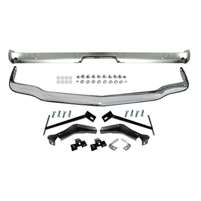 1964-66 Mustang Front and Rear Bumper Kit With Brackets and Hardware