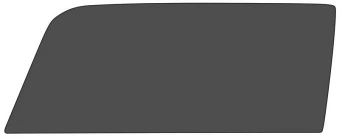 1967-68 Mustang, Convertible, Door Glass, LH, Smoke Gray