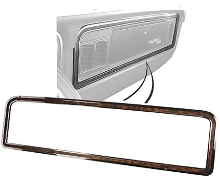 OER 1973-79 Ford F-Series, 1978-79 Bronco, Dash Trim, Around Glove Box Door, Woodgrain Accent TR1004388A