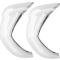 1955-58 Cameo, Suburban Carrier Pickup, Rear Chrome Bumper Guard Set, Pair