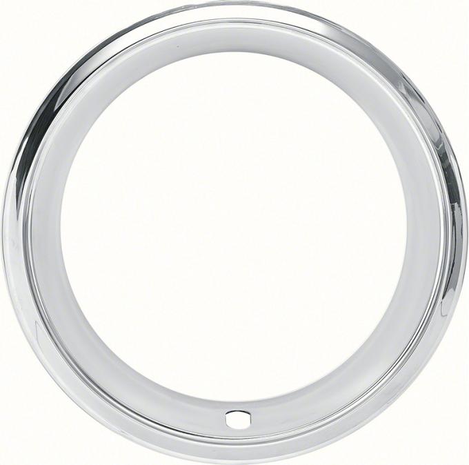 OER 14" Stainless Steel 2-7/8" Deep Step Lip Rally Wheel Trim Ring for Reproduction Wheels 5459101