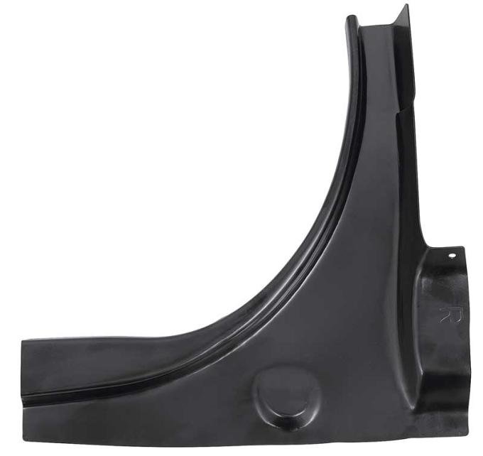 OER 1967-68 Mustang Fastback, Lower Trunk Drip Rail Corner, RH Passenger Side 45117B