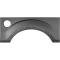 2009-2014 Ford F-Series Pickup, Lower Rear Bed Section, Without Molding Holes, RH Passenger Side
