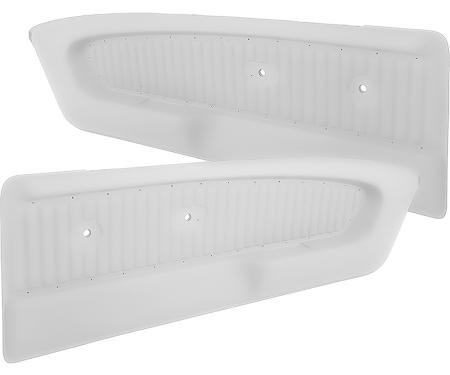 OER 1965-66 Ford Mustang, Deluxe Pony Interior Door Panels, RH & LH, Pair, White 23942410