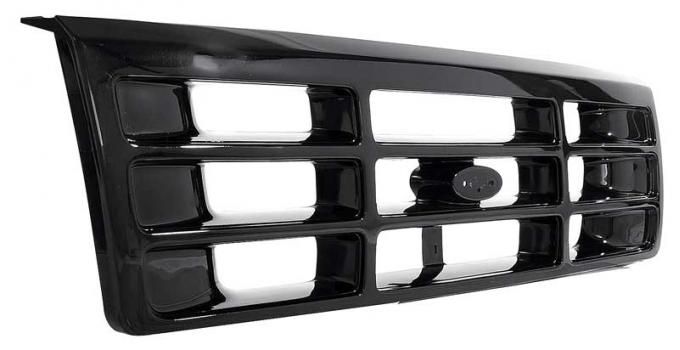 1992-96 Ford F-150, F-250, F-350 Pickup, Bronco, Front Grill, Black